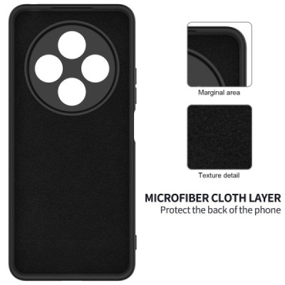 Xiaomi Redmi 14C, 14R, A4, Poco C75 4G "Shell" cieta silikona (TPU) apvalks - melns | vacins.lv