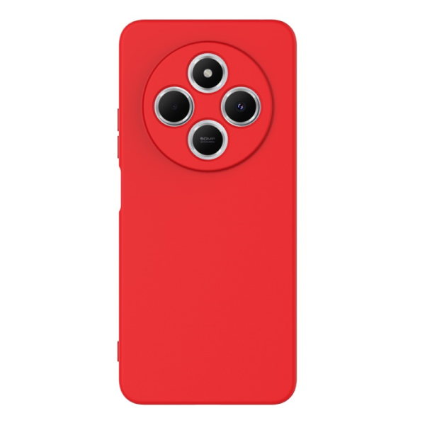 "Shell" cieta silikona (TPU) apvalks - sarkans (Redmi 14C 4G / 14R 5G / A4 5G / Poco C75 4G)