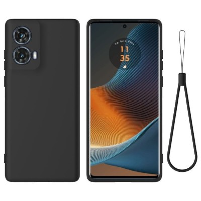 Motorola Moto G85 5G (S50 Neo 5G) Shell kieto silikono (TPU) dėklas juodas - nugarėlė | Priedai.lt