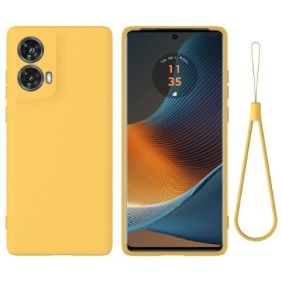 Motorola Moto G85 5G (S50 Neo 5G) Shell kieto silikono (TPU) dėklas geltonas - nugarėlė | Priedai.lt
