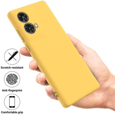 Motorola Moto G85 5G (S50 Neo 5G) "Shell" cieta silikona (TPU) apvalks - dzeltens | vacins.lv