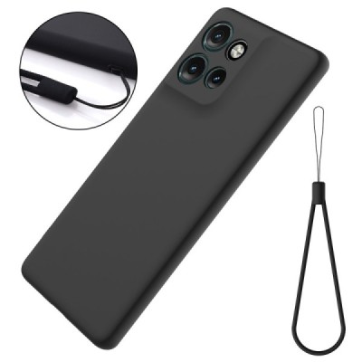 "Shell" hard silicone (TPU) case - black (Motorola Edge 60 Neo / Edge 50 Neo / Moto S50 / ThinkPhone 25)