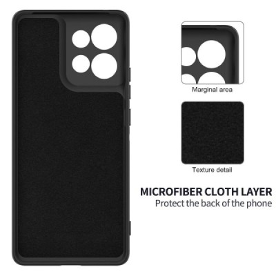 „Shell“ kieto silikono (TPU) dėklas - juodas (Motorola Edge 60 Neo / Edge 50 Neo / Moto S50 / ThinkPhone 25)