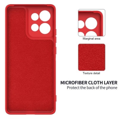 "Shell" hard silicone (TPU) case - red (Motorola Edge 60 Neo / Edge 50 Neo / Moto S50 / ThinkPhone 25)