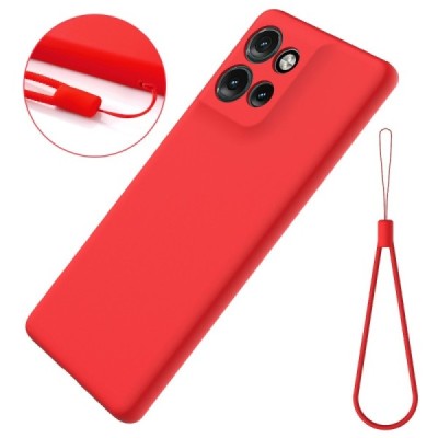 "Shell" kõva silikoon (TPU) ümbris – punane (Motorola Edge 60 Neo / Edge 50 Neo / Moto S50 / ThinkPhone 25)