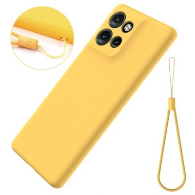 „Shell“ kieto silikono (TPU) dėklas - geltonas (Motorola Edge 60 Neo / Edge 50 Neo / Moto S50 / ThinkPhone 25)