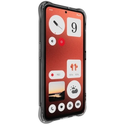 Nothing CMF Phone 1 "Imak" pastiprinātas aizsardzības cieta silikona (TPU) caurspīdīgs pelēks vāciņš | Vacins.lv