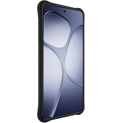 OnePlus Nord 4 "Imak" pastiprinātas aizsardzības cieta silikona matēta (TPU) melns vāciņš | Vacins.lv