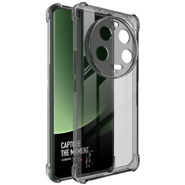 "Imak" pastiprinātas aizsardzības cieta silikona (TPU) apvalks - pelēks (Xiaomi 13 Ultra)