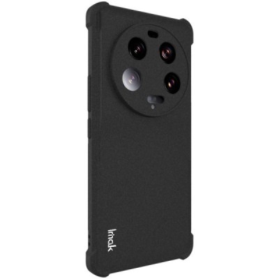 Xiaomi 13 Ultra "Imak" pastiprinātas aizsardzības cieta silikona matēta (TPU) melns vāciņš | Vacins.lv