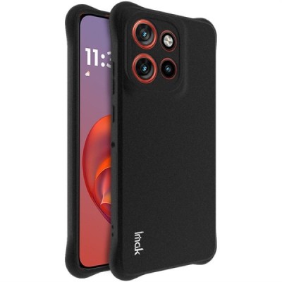 "Imak" tugevdatud turvalisus matt (TPU) ümbris - must (Motorola Edge 60 Neo / Edge 50 Neo / Moto S50 / ThinkPhone 25)