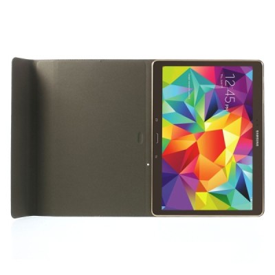 Samsung Galaxy Tab S 10.5 (T805, T800) atverčiamas rudas odinis dėklas / Priedai.lt