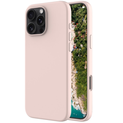 Apple iPhone 16 Pro "Shell" cieta silikona (TPU) rozā apvalks | vacins.lv