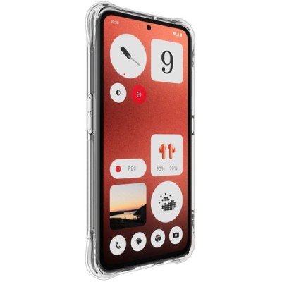 CMF Phone 1 "Imak" pastiprinātas aizsardzības cieta silikona (TPU) airbag dzidrs (caurspīdīgs) vāciņš | Vacins.lv