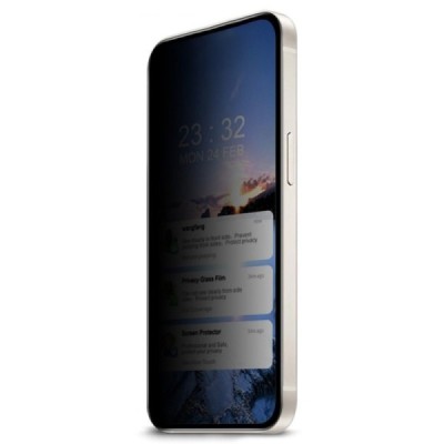 Pixel 9 Pro XL „Calans“ 9H Tempered Glass privatumo sustiprintos apsaugos juodas pilnai dengiantis apsauginis ekrano stiklas | P