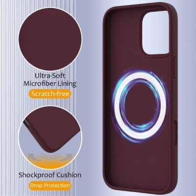 Apple iPhone 16 Pro "Shell" MagSafe cieta silikona (TPU) bordo apvalks | vacins.lv