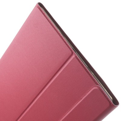 Samsung Galaxy Tab S 10.5 (T805, T800) atverčiamas raudonas odinis dėklas / Priedai.lt