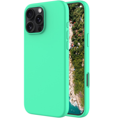 Apple iPhone 16 Pro "Shell" cieta silikona (TPU) zaļš apvalks | vacins.lv