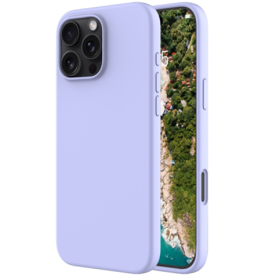 Apple iPhone 16 Pro "Shell" cieta silikona (TPU) violets apvalks | vacins.lv