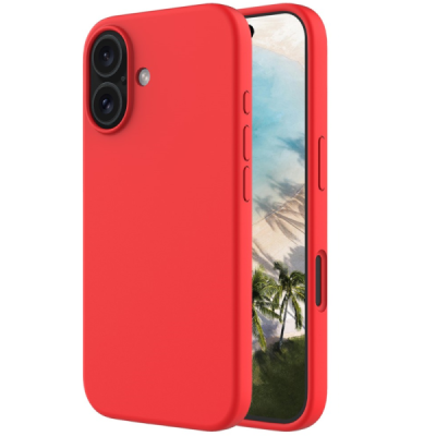 Apple iPhone 16 "Shell" cieta silikona (TPU) apvalks - sarkans | vacins.lv