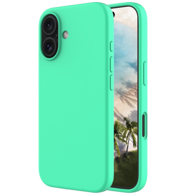 Apple iPhone 16 "Shell" cieta silikona (TPU) zaļš apvalks | vacins.lv