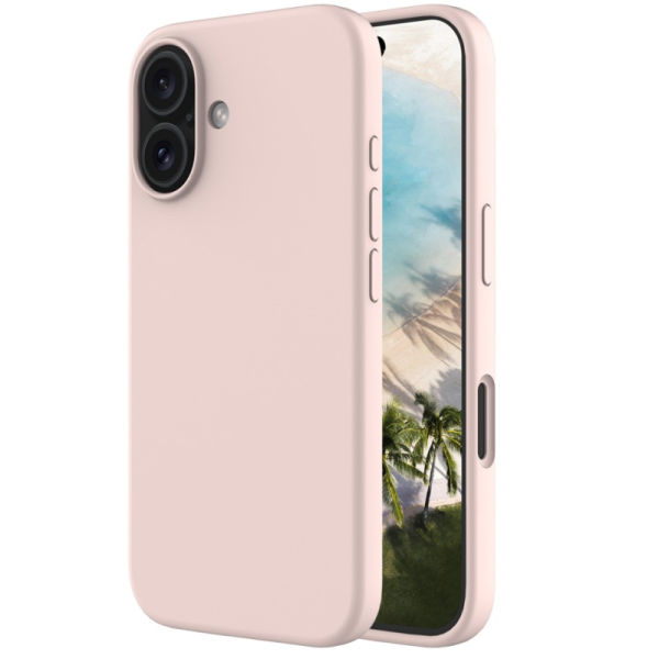 „Shell“ kieto silikono (TPU) dėklas - rožinis (iPhone 16)