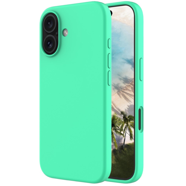 "Shell" cieta silikona (TPU) apvalks - zaļš (iPhone 16 Plus)