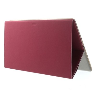 Samsung Galaxy Tab S 10.5 (T805, T800) atverčiamas raudonas odinis dėklas / Priedai.lt