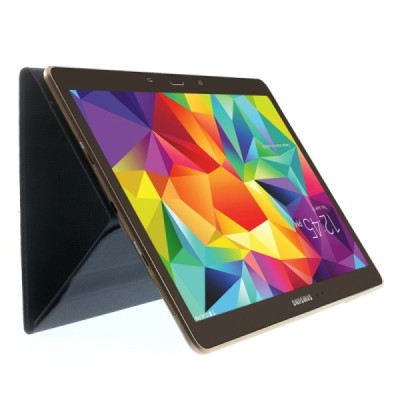 Samsung Galaxy Tab S 10.5 (T805, T800) atverčiamas mėlynas odinis dėklas / Priedai.lt