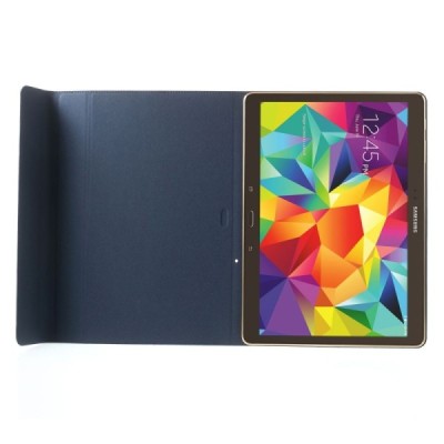 Samsung Galaxy Tab S 10.5 (T805, T800) atverčiamas mėlynas odinis dėklas / Priedai.lt
