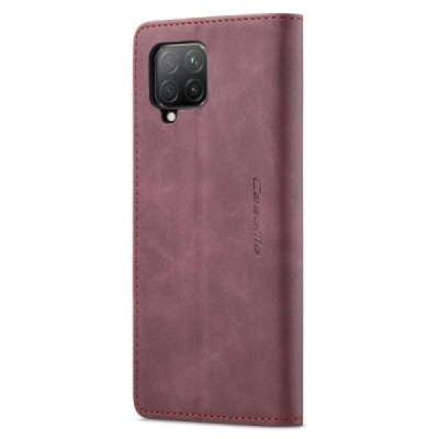 Huawei P40 Lite CaseMe Retro solīds atvēramais ādas bordo maciņš - maks | Vacins.lv