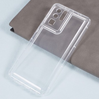 Huawei P30 Pro sustiprintos apsaugos kieto silikono TPU skaidrus dėklas - nugarėlė | Priedai.lt