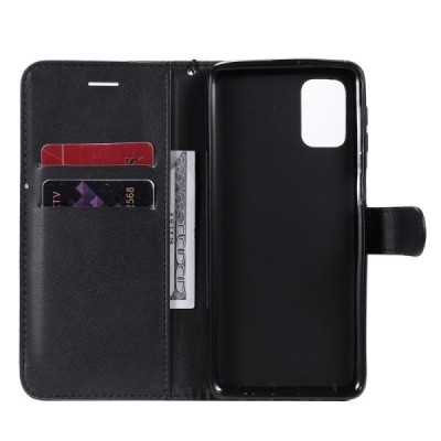 Samsung Galaxy M31s "KT" Retro atvēramais melns maciņš - maks | Vacins.lv