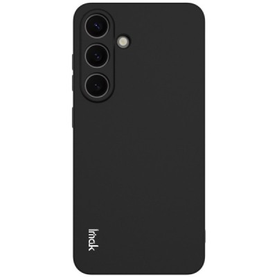 Samsung Galaxy S25 "IMAK" cieta silikona (TPU) melns apvalks | vacins.lv
