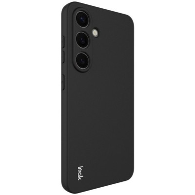 Samsung Galaxy S25 "IMAK" cieta silikona (TPU) melns apvalks | vacins.lv