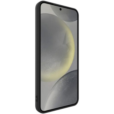 Samsung Galaxy S25 "IMAK" cieta silikona (TPU) melns apvalks | vacins.lv