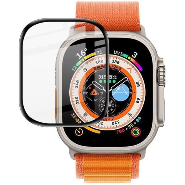 "IMAK" PMMA ekrāna aizsargstikls (plēve) - melns (Apple Watch Ultra / Ultra 2)