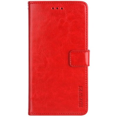 Nokia 5.4 IDEWEI atvēramais sarkans maciņš - maks | Vacins.lv