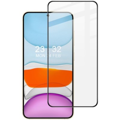 Samsung Galaxy S25 „Imak“ Tempered Glass sustiprintos apsaugos juodas pilnai dengiantis apsauginis ekrano stiklas | Priedai.lt