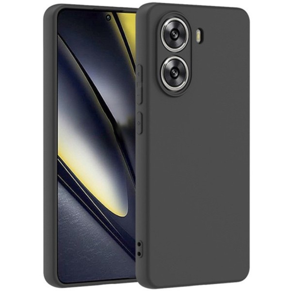 Cieta silikona (TPU) apvalks - melns (Poco X7 Pro 5G)