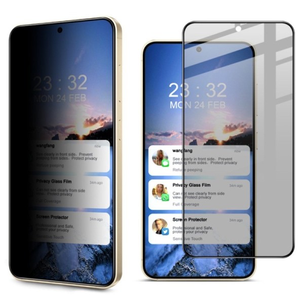 „IMAK“ Tempered Glass juodas apsauginis ekrano stiklas - privatumo (Galaxy S25)
