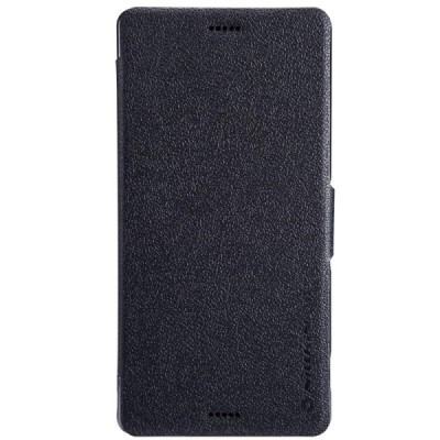 Nillkin Fresh Sony Xperia Z3 atverčiamas juodas odinis dėklas - knygutė / Priedai.lt