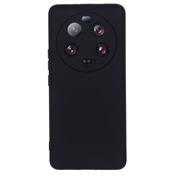 "Shell" cieta silikona (TPU) apvalks - melns (Xiaomi 13 Ultra)