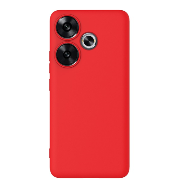 „Shell“ kieto silikono (TPU) dėklas - raudonas (Poco F6 5G)