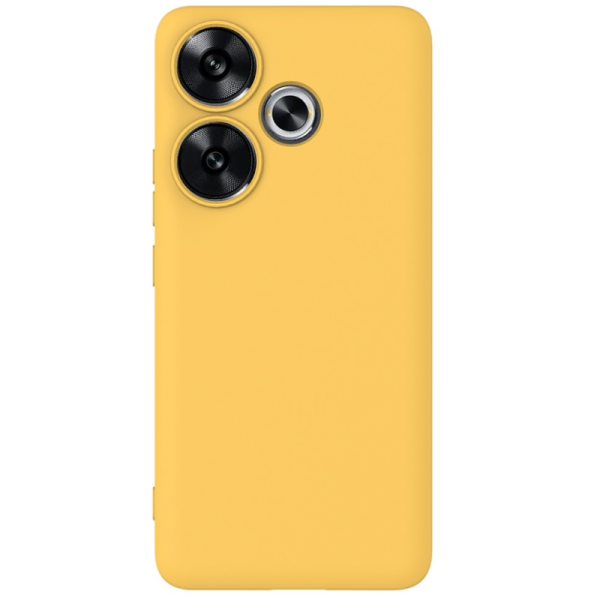 "Shell" cieta silikona (TPU) apvalks - dzeltens (Poco F6 5G)