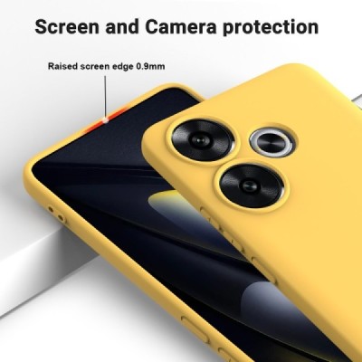 Poco F6 5G "Shell" cieta silikona (TPU) apvalks - dzeltens | vacins.lv