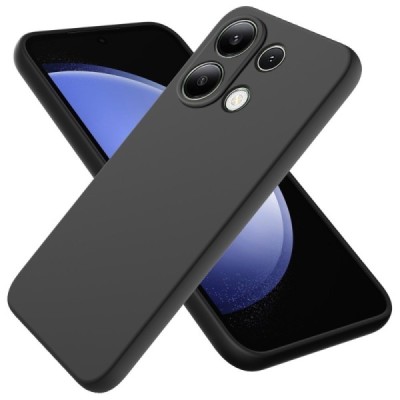 Xiaomi Redmi Note 13 Pro 4G ( Poco M6 Pro) "Shell" cieta silikona (TPU) apvalks - melns | vacins.lv