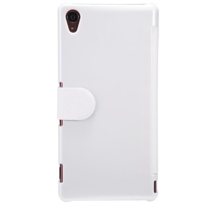 Sony Xperia Z3 „Nillkin“ Fresh atvēramais balts futrālis / Vacins.lv