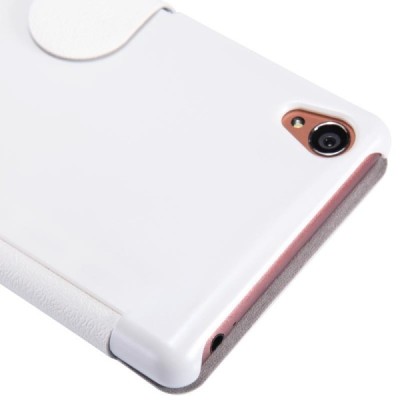 Sony Xperia Z3 „Nillkin“ Fresh atvēramais balts futrālis / Vacins.lv