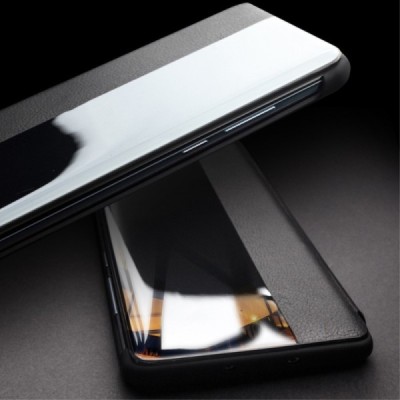 Huawei P30 Pro "QIALINO" atvēramais ādas melns maciņš - maks | Vacins.lv